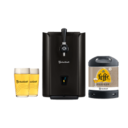 Pack tireuse PerfectDraft Pro Black x Leffe Blonde + 2 verres PerfectDraft