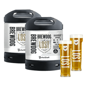 Brewdog Lost Lager Keg Pack (2 kegs + 2 FREE Lost glasses)