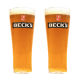 2 Gläser Beck's 0.3L