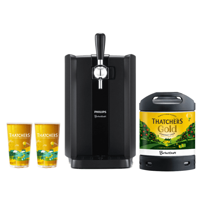 View PerfectDraft Black Thatchers Gold Cider Starter Bundle information