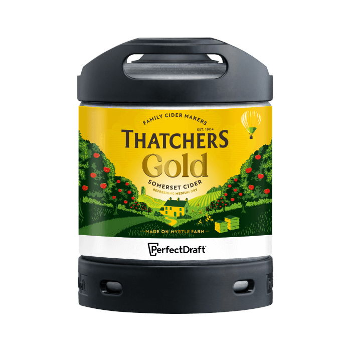View PerfectDraft Thatchers Gold Cider 6L Keg information
