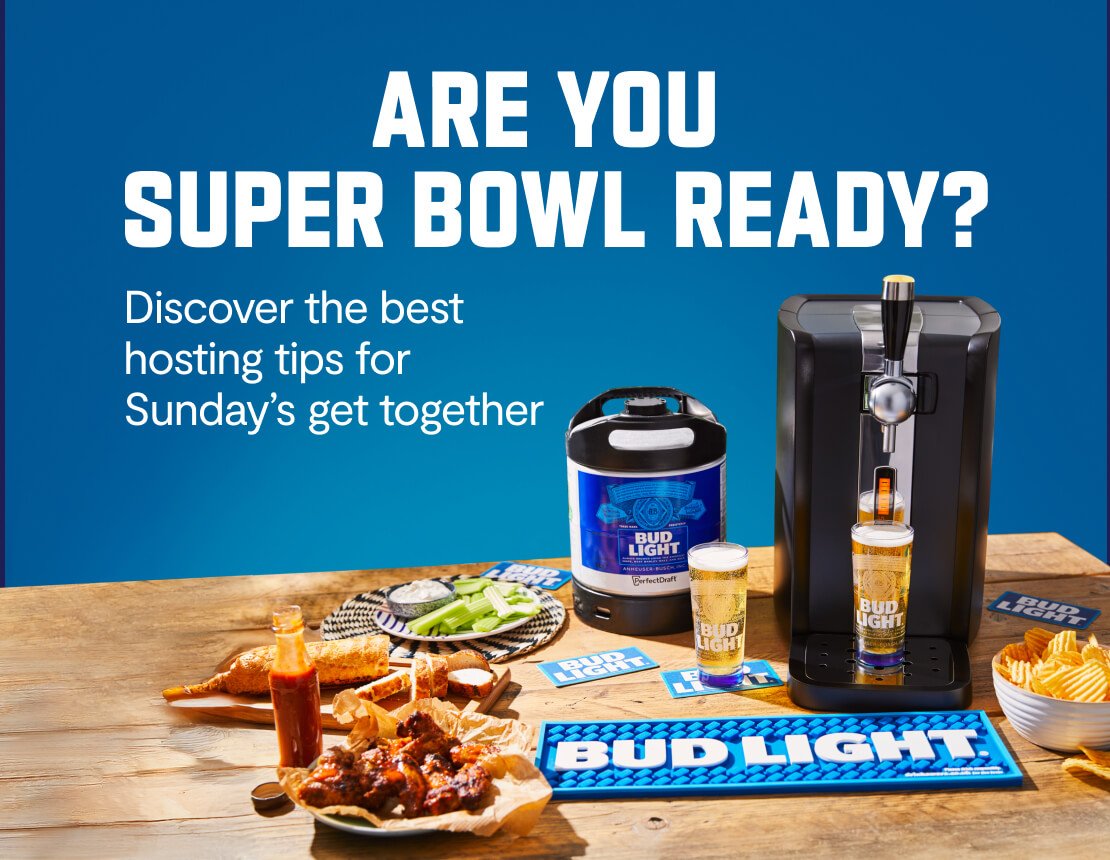 Superbowl food and drink hosting set up