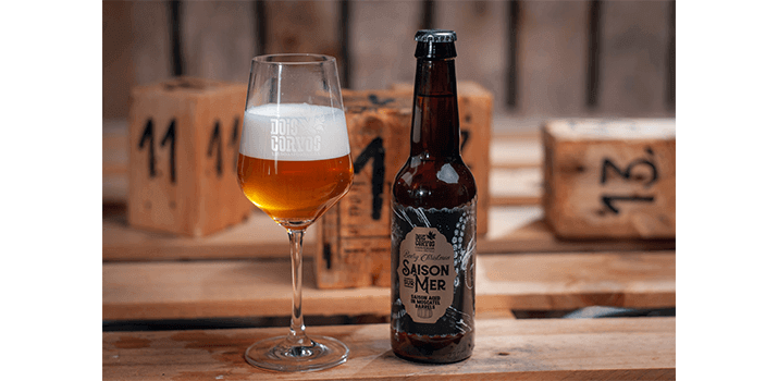 Saison Sur Mer, beer from the Portuguese brewery Dois Corvos