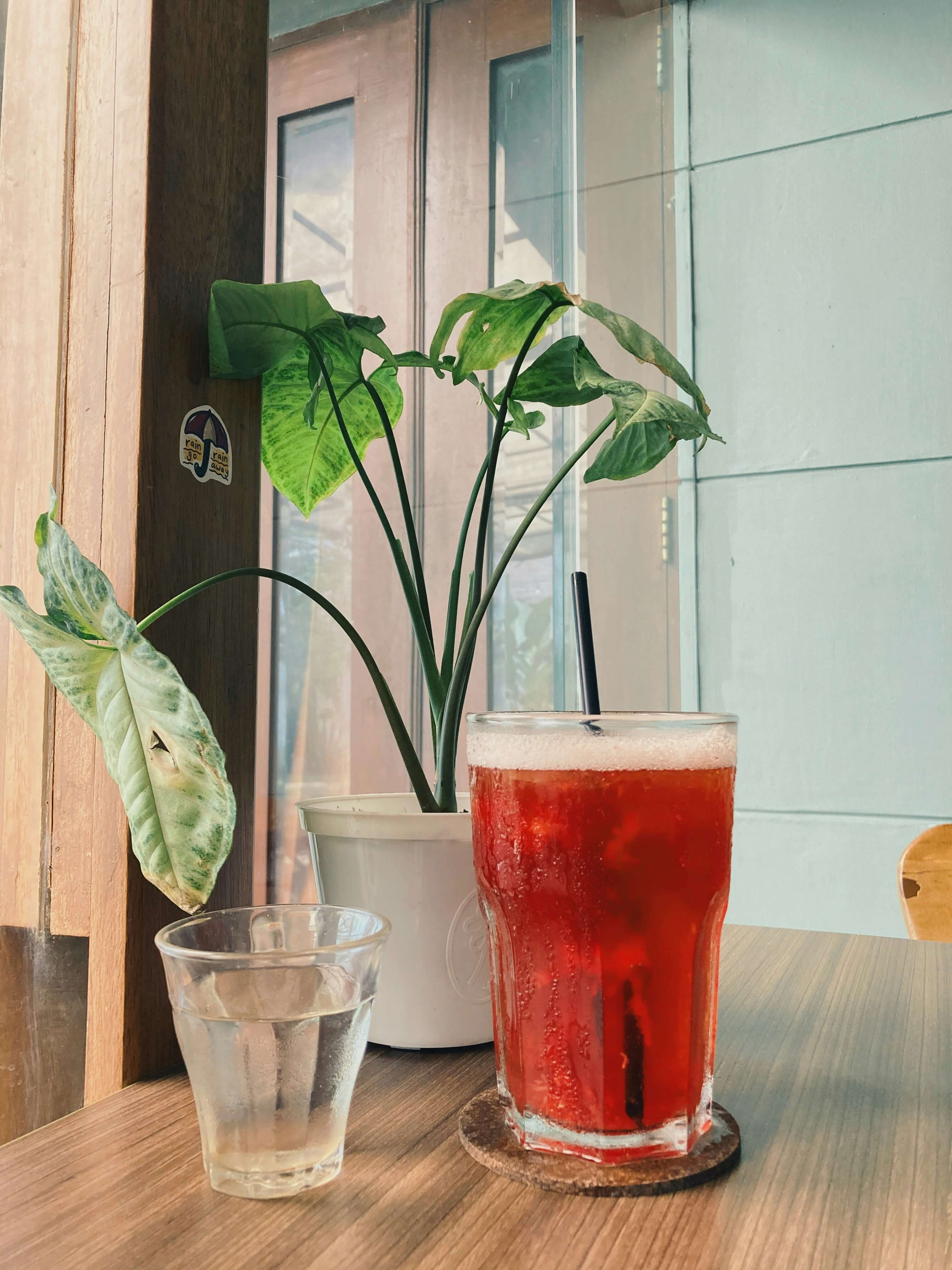 Présentation de la bière à la framboise