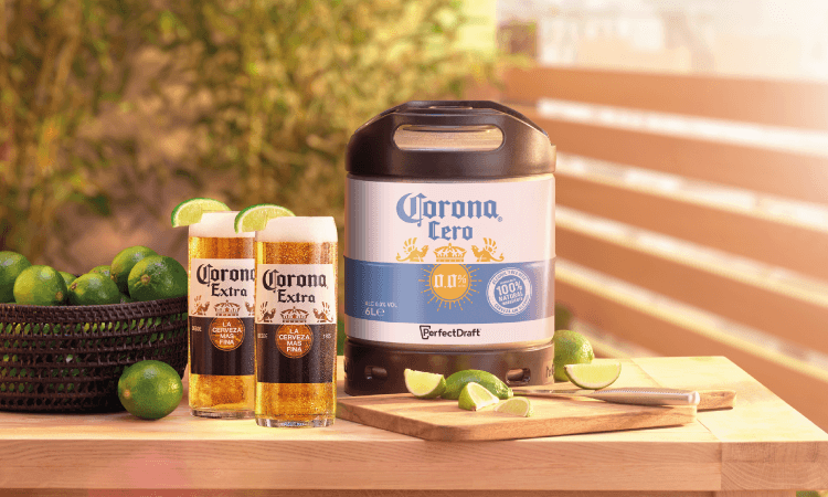 fût de bière Corona Cero