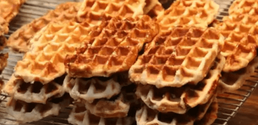Grandmother's recipe for beer waffles