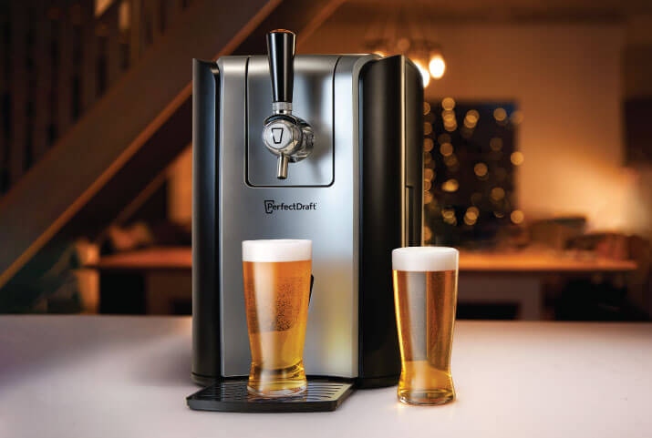 How does the Perfect Draft Pro beer tap work ?