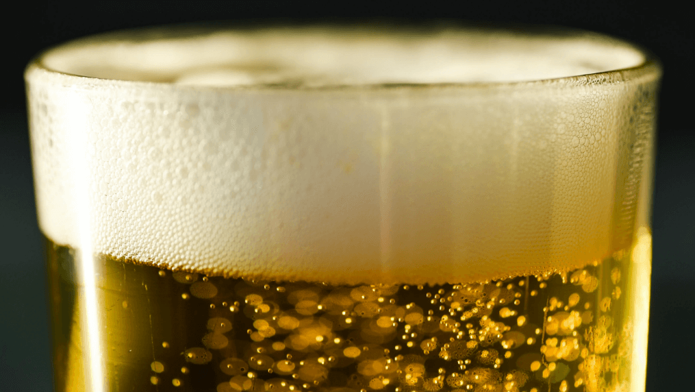 Recipe with lager beer