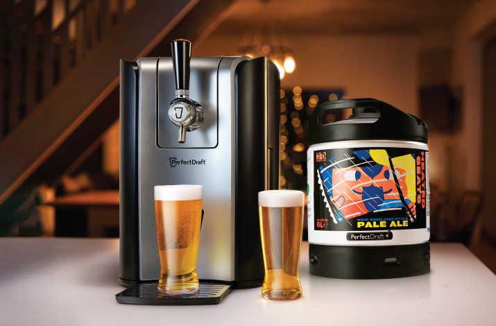 Wie stelle ich die Temperatur einer PerfectDraft Pro Bierzapfanlage ein?