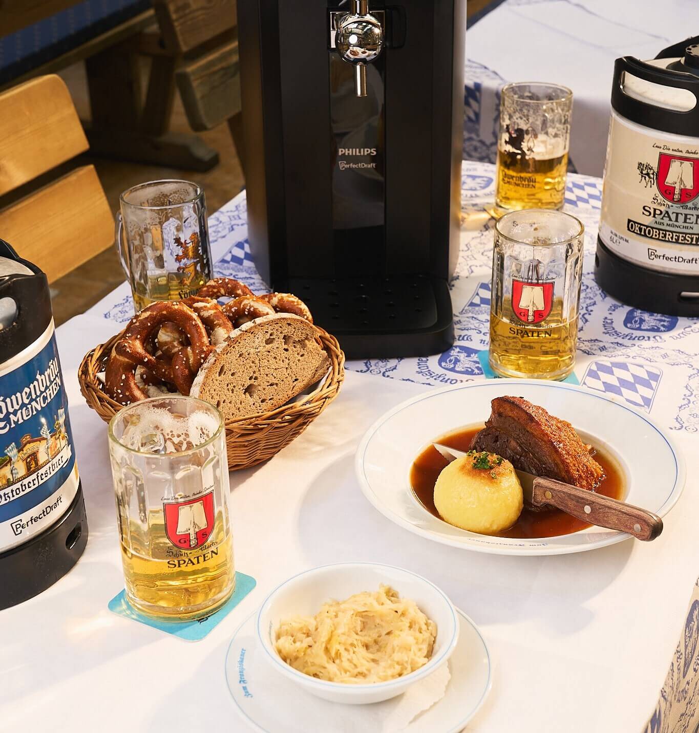 Oktoberfest food and drink
